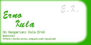 erno kula business card